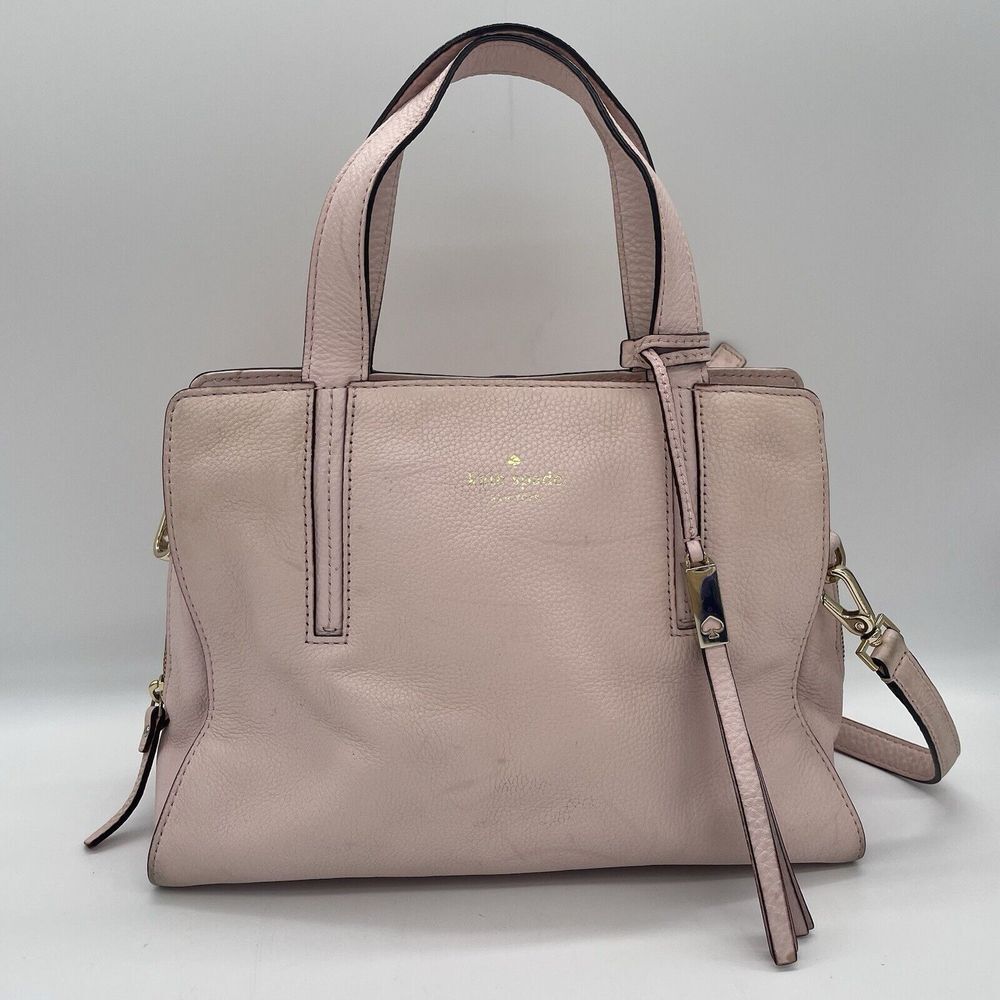 Kate‎ Spade Dominique Pink Leather Street Pebble Purse Handbag Shoulder Strap